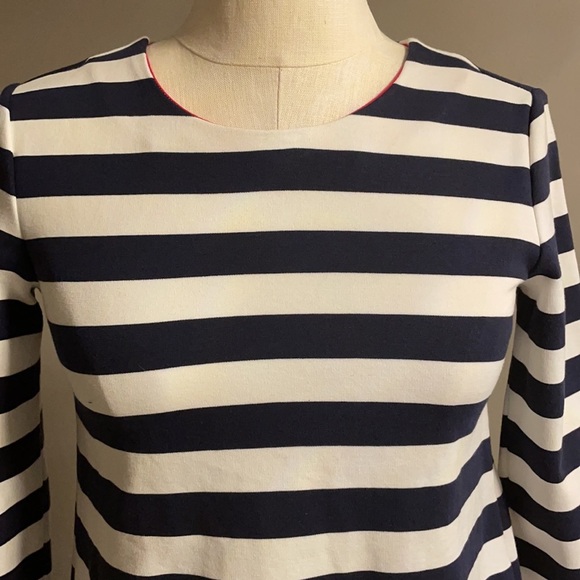 NWOT TOMMY HILFIGER women’s NAUTICAL long sleeve top. Back tie up and pleat. - Picture 6 of 11